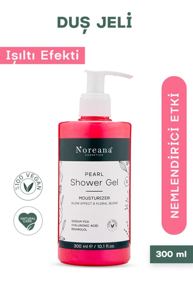 Noreana Vegan Cilt Bakımı | Hyaluronik Asit + Bisabolol ile Yoğun Nemlendirme ve Işıltılı Parlaklık Duş Jeli ürün görseli 1