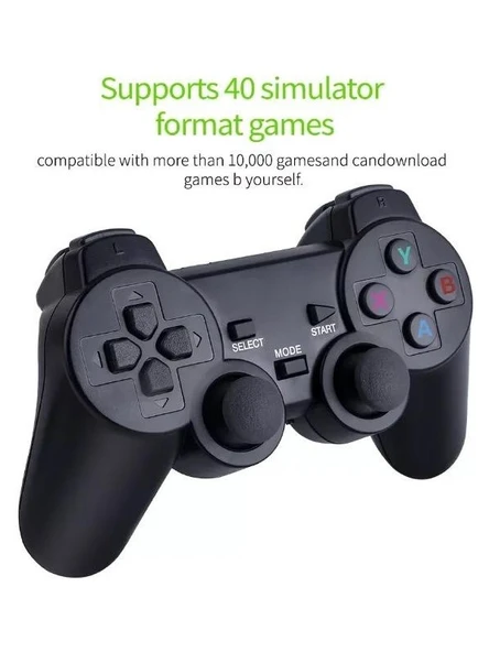 M8 Video Retro Oyun Konsolu 4K 2.4g Hd Arcade 20.000 Oyunlu 64 GB Hafızalı - Resim 2