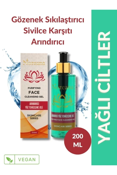 Noreana Arındırıcı & Yağlanma Karşıtı Yüz Temizleme Jeli 200 ml ürün görseli 1