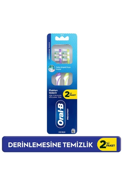 Oral-B Pro-Expert Derinlemesine Temizlik 2'li Paket Diş Fırçası ürün görseli 1