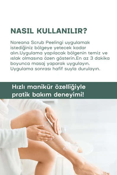 Noreana Doğal Formüllü Body Scrub 500 ml - Siyah Orkide Özlü Cilt Yenileyen Arındırıcı Vücut Peelingi - 6