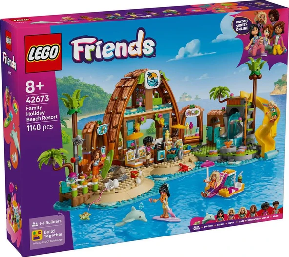 LEGO Friends 42673 Family Holiday Beach Resort ürün görseli