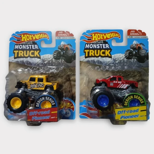 Mini Off-Road Araçlar 2'li - Sarı Kırmızı - 4