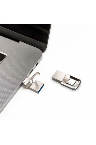 SPRANGE SOTGT64 TYPE-C & USB 3.2 64GB Mini Metal Otg Flash Bellek - 6