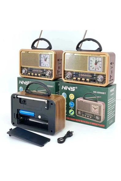 Concord NS-8898BT Nostaljik Radyo Bluetooth Hoparlör - 3