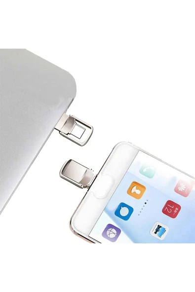 SPRANGE SOTGT64 TYPE-C & USB 3.2 64GB Mini Metal Otg Flash Bellek - 5