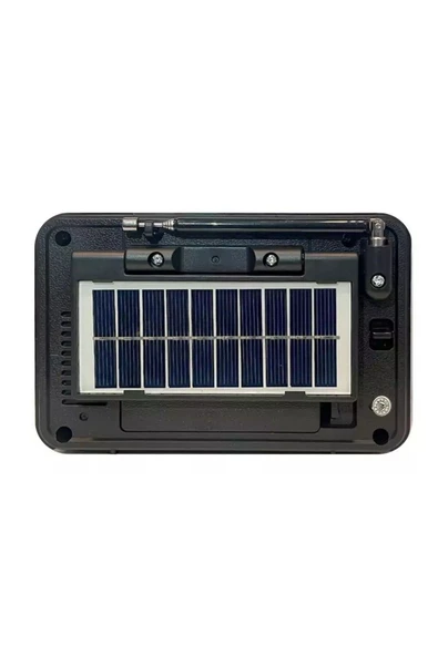 Concord RX-6060S Solar Güneş Enerji Panelli Nostaljik Radyo Bluetooth Hoparlör - 3