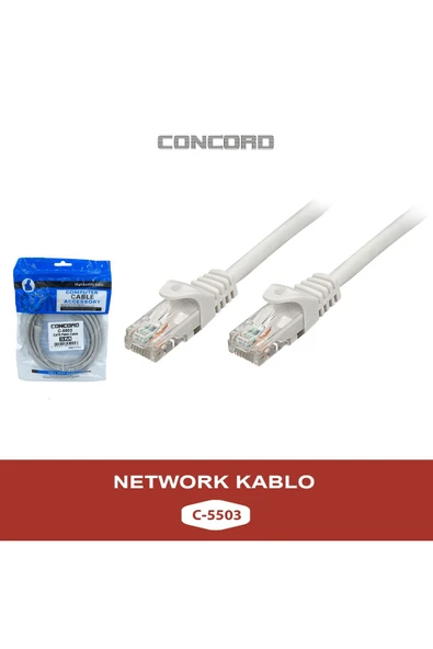 Concord C-5503 Network Cat 6 Ethernet Kablosu 3m