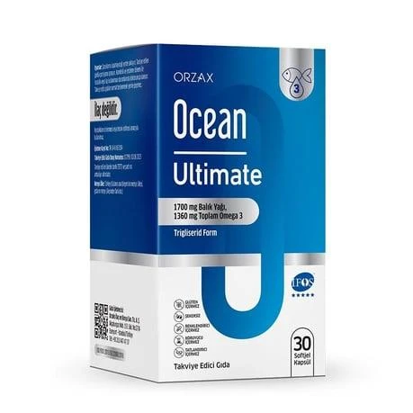 Ocean Ultimate Balık Yağı 1700 mg Softjel Kapsül 30 Kapsül ürün görseli 1