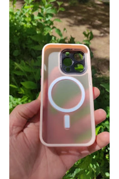 MayroX İPHONE 15 PRO Uyumlu Magsafe KAMERA KORUMALI KALITELİ SÜPER KILIF - 4