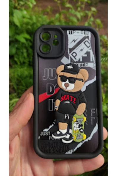 MayroX İPHONE 11 Uyumlu AYICIK KAPARTMALI KILIF 11