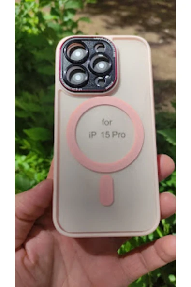 MayroX İPHONE 15 PRO Uyumlu Magsafe KAMERA KORUMALI KALITELİ SÜPER KILIF