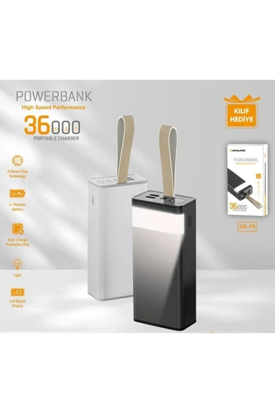 SPRANGE Sr-p5 36.000 Mah Led Göstergeli Işıklı Powerbank - 2
