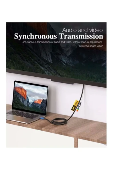 SONREİR HDR HDMI Kablosu Premium 4K Yüksek Hızlı 60Hz HDMI 2.0 3 Metre Yüksek Çözünürlük Gaming TV PS5 C-592 - 5