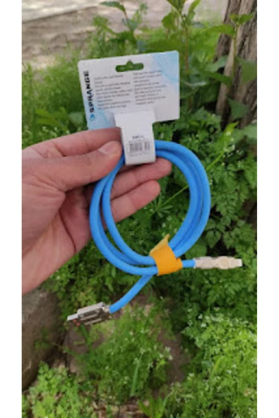 SPRANGE iPhone 12 uyumlu SMC-L Ligtning 1 Metre 3.1A İphone Hızlı Şarj Kablosu, 180 Derece Şarj Kablosu - Resim 2