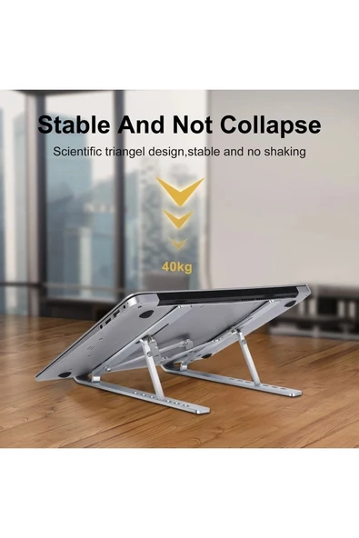 Concord Laptop Stand Alüminyum Notebook, Macbook, Tablet & Laptop Bilgisayar Standı - 5
