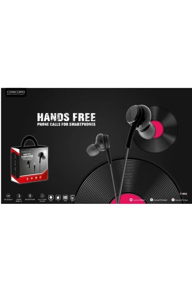 Concord C-966 Mikrofonlu Telefon Uyumlu Kulakiçi Kulaklık