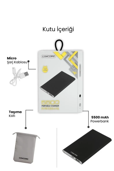 Concord C-113 5500 Mah Portable Charger Powerbank - 3