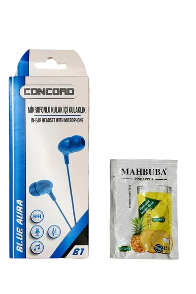 Concord Renkli Kablolu Kulak Içli Kulaklık E1