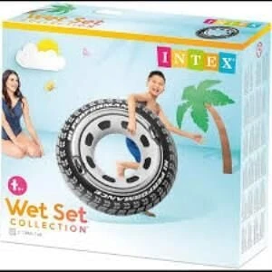 Intex Tutunmalı Deniz Simiti Araba Lastiği Desenli 114cm - 56268 - 2