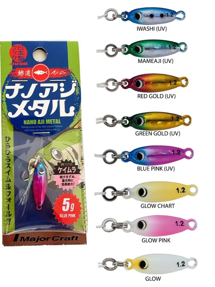 Major Craft Aji-Do Nano Aji Metal Jig 5gr 2.2mm - Resim 2