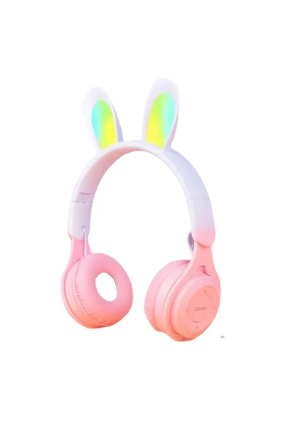 Store M6R Işıklı Radyolu Aux ve Hafıza Kartı Girişli Tavşan Kulaklı Bluetooh Kulaklık