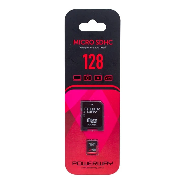 Powerway PWR-128 128 GB Micro SD (Class 10) Hafıza Kartı ürün görseli