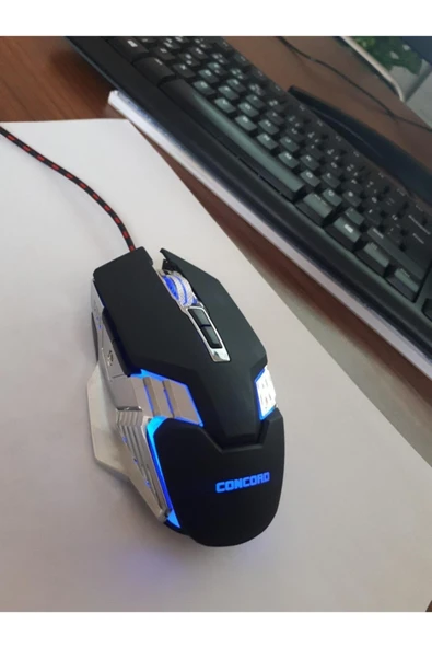 Concord Rgb 7200 Dpı Kablolu 7 Tuşlu Gaming Oyuncu Mouse (FARE) Ve Pad - 3