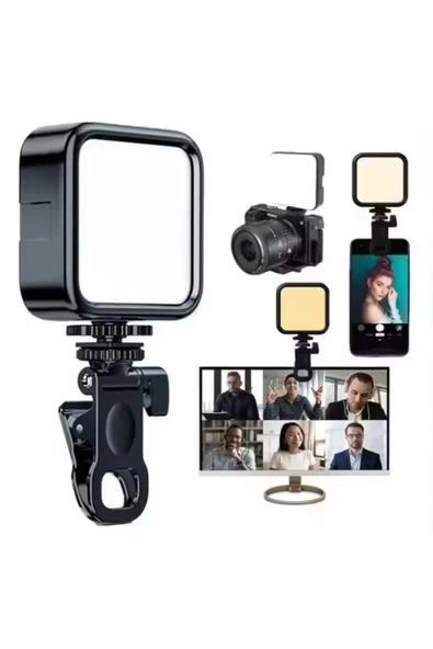 Concord Cep Telefonu Dolgu Işığı, Canlı Yayın Için Mini Taşınabilir Kısılabilir Yüksek Parlaklık AY-83