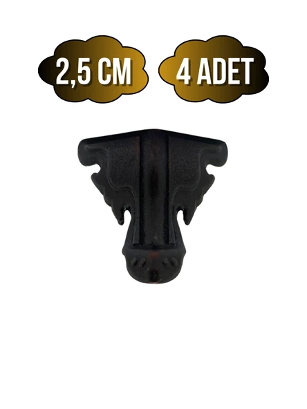 Kelebek Metal Ayak Çeyiz ve Hediye Kutusu Mobilya Ayağı(2,5CM)(BRONZ) Bronz 2.5cm BRONZ - 4 ADET ürün görseli