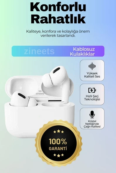Concord Ap3 Pro Ios Android Uyumlu Yeni Nesil Kablosuz Bluetooth Kulaklık 3.nesil Kulak Içi Dokunmatik - 3