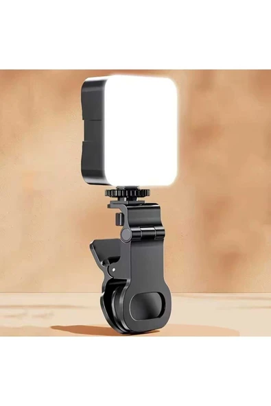 Concord Tripod, Telefon, Kamera, Laptop Uyumlu 3 Renkli Selfie Işığı Tiktok Selfie ve Video İçin Led Işık - 8