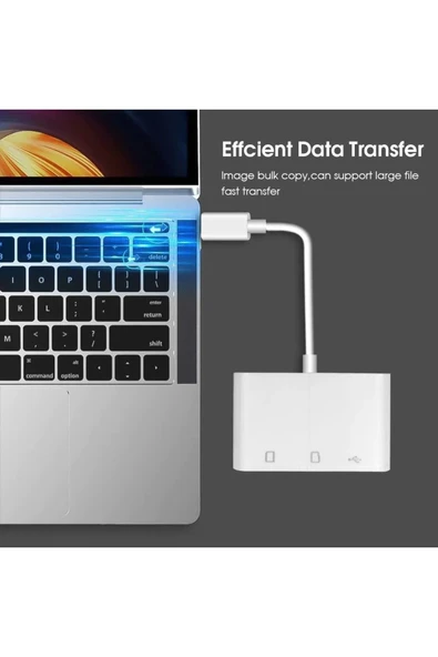 Novatis Usb Type C To Sd Microsd Tf Kart Okuyucu Usb 3in1 Çevirici Dönüştürücü Adaptör - 6