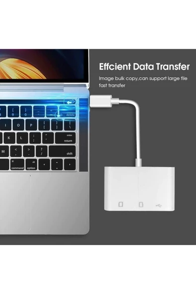 ceyhan iletişim Usb Type C To Sd Microsd Tf Kart Okuyucu Usb 3in1 Çevirici Dönüştürücü Adaptör - 6