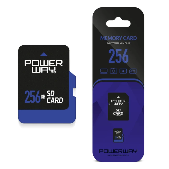 PowerWay PWR-256 256GB Micro SD Hafıza Kartı (Adaptör Dahil) ürün görseli