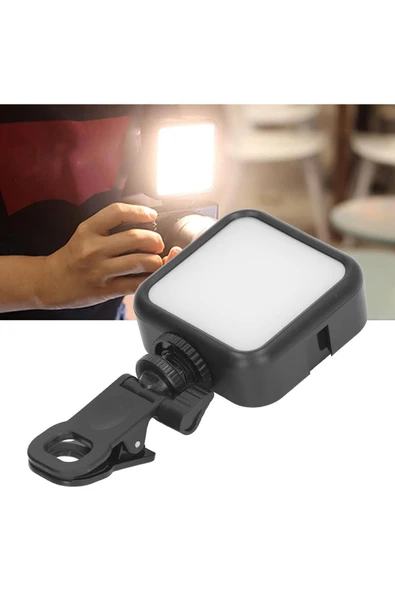 Concord Cep Telefonu Dolgu Işığı, Canlı Yayın Için Mini Taşınabilir Kısılabilir Yüksek Parlaklık AY-83 - 8