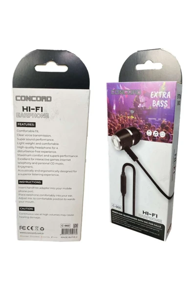 Emelidesign ( Siyah - Beyaz ) Mikrofonlu Kulaklık C-960