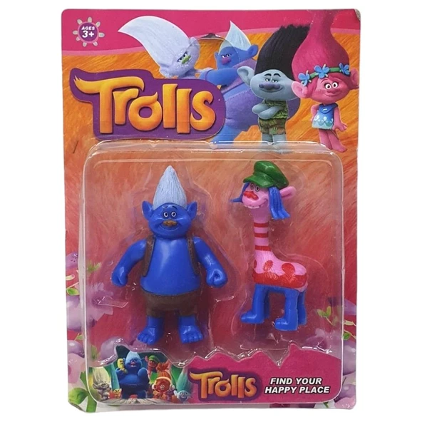 Trolls Yağmur Ormanı Şans Bebekleri 2 li Figür - TBG256562