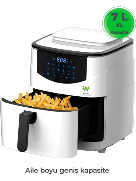 WIAMI ST-007 7 Litre Sıcak Hava Fritözü Airfryer Beyaz - 2