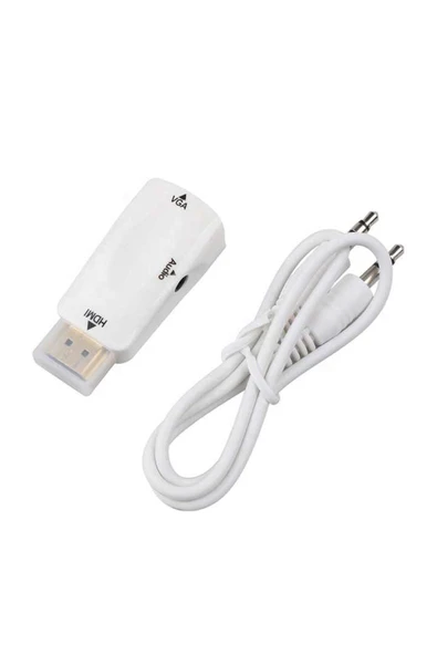 Concord C-844 HDMI To VGA Dönüştürücü Adaptör + Aux Kablo - 7