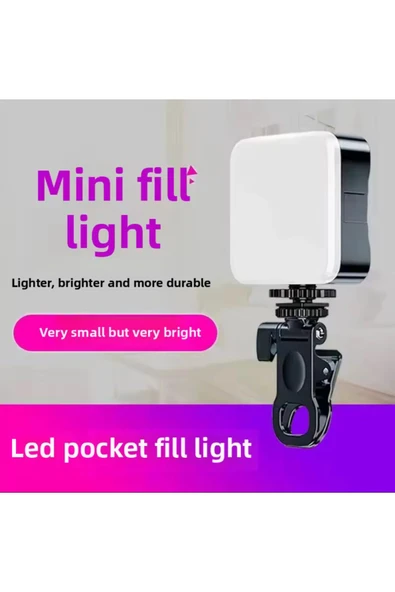 Concord Dp Ay-83 Rgb LED Işık Şarjlı Youtuber Selfie Canlı Yayın Işığı LED Işık - 3