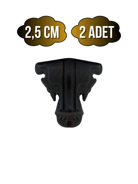 Kelebek Metal Ayak Çeyiz ve Hediye Kutusu Mobilya Ayağı(2,5CM)(BRONZ) Bronz 2.5cm BRONZ - 2 ADET ürün görseli