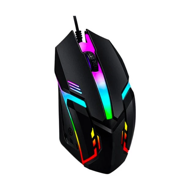 Bajeal Gaming Mouse  RGB LED Işıklı 2400dpi 10M Clicks Wired Gaming Mouse - 1