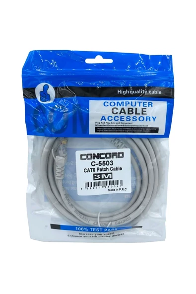 happymod 3 Metre Cat6 Patch Concord C-5503 - 3