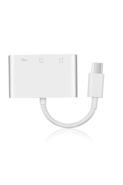 ceyhan iletişim Usb Type C To Sd Microsd Tf Kart Okuyucu Usb 3in1 Çevirici Dönüştürücü Adaptör - 2