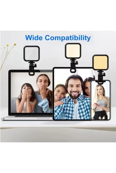 Concord Dp Ay-83 Rgb LED Işık Şarjlı Youtuber Selfie Canlı Yayın Işığı LED Işık