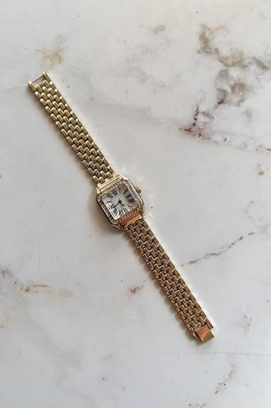 Retro Gold Roma Rakam Kadın Kol Saati - 4