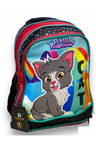 Sentor Snılk22-09e Robot Kedi Siyah Ilkokul Çantası ürün görseli