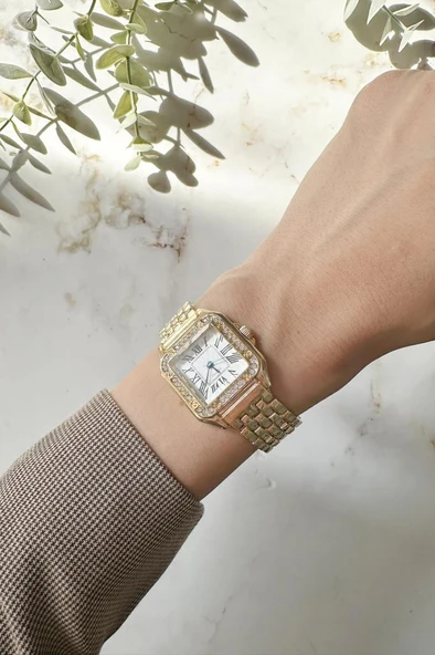 Retro Gold Roma Rakam Kadın Kol Saati - 2