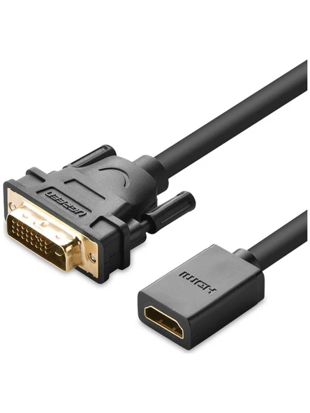 UGREEN 20118 DVI 24+1 to HDMI Dönüştürücü Kablo 1080P Görüntü Çözünürlüğü Çift Yönlü Veri Aktarımı